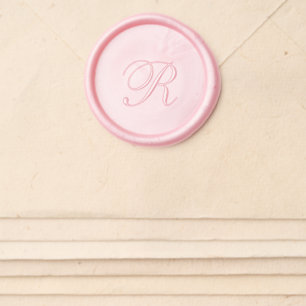 Simple Formal Monogram Elegant Wedding Wax Seal Sticker