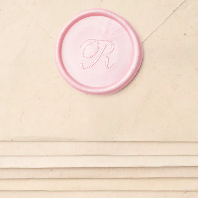 Simple Formal Monogram Elegant Wedding Wax Seal Sticker | Zazzle