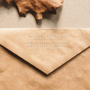 Simple Formal Name & Return Address  Embosser
