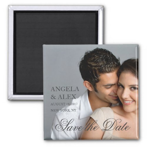 SIMPLE FORMAL PHOTO SAVE THE DATE MAGNETS