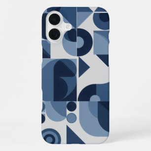 Simple forms of minimalist geometric shapes iPhone 16 plus case