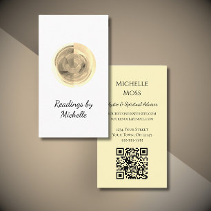 Simple Fortune Teller Modern Moon Crystal Ball  Business Card