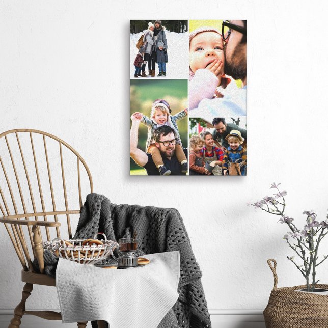Simple Four Photo Collage Canvas Print (Creator Uploaded)