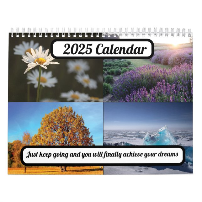 simple Four Seasons 2025 Calendar (Cover)