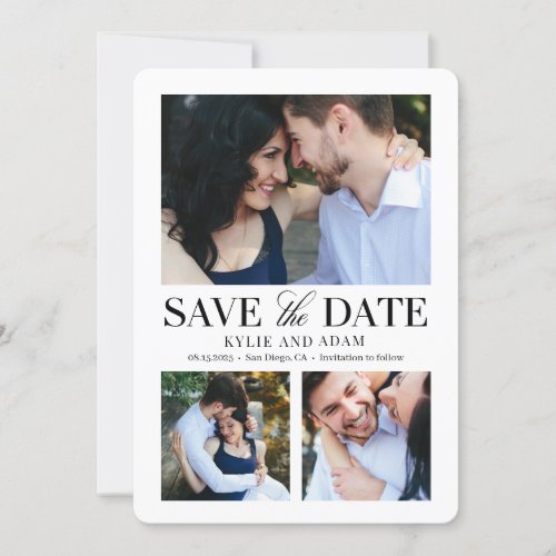 Simple Frame  EDITABLE COLOR Save The Date Card