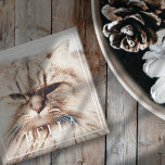 Simple Frame Modern Chic Family Pet Photo Holiday Magnet<br><div class="desc">Design is composed of modern chic typography with sans serif and serif font. Add a custom family pet photo and year.</div>