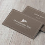 Simple Frame Plain Jumping Hare Business Cards