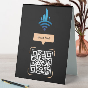 Simple Free Wi-Fi QR Code Table Tent