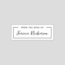 Simple From The Desk Of Handwritten Script Self-inking Stamp