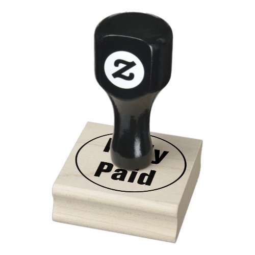 Simple Fully Paid Rubber Stamp