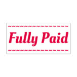 [ Thumbnail: Simple "Fully Paid" Rubber Stamp ]