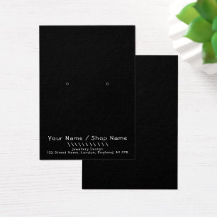 Simple fun earring display card