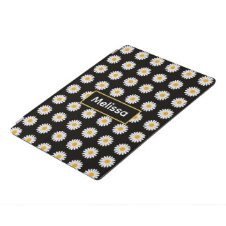 Simple Fun Personalized Daisy Flower Pattern iPad Pro Cover