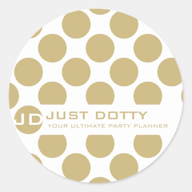 SIMPLE FUN STICKER :: bold dots 12 (Front)