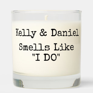 Simple Fun Wedding Slogan Scented Candle