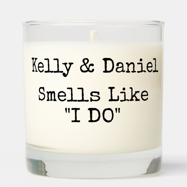 Simple Fun Wedding Slogan Scented Candle (Front)