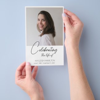 Simple Funeral Celebration of Life Program Budget