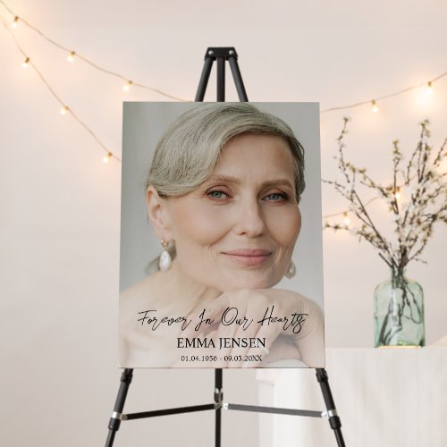 Simple Funeral Celebration of Life Welcome Sign
