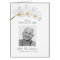 Simple Funeral Memorial Orchid Prayer Photo Card