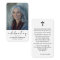 Simple Funeral Memorial Prayer Photo Card
