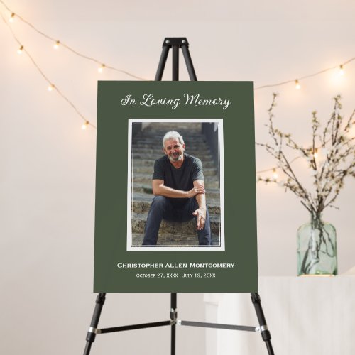 Simple Funeral Photo Sympathy Memorial