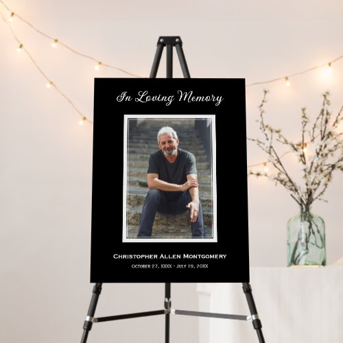 Simple Funeral Photo Sympathy Memorial