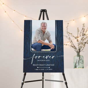 Simple Funeral Photo Sympathy Memorial Foam Board