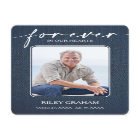 Simple Funeral Photo Sympathy Memorial Prayer Card