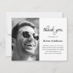 Simple Funeral Photo Thank You Card | Sympathy