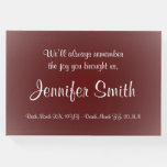 [ Thumbnail: Simple Funeral Sympathy Guestbook ]