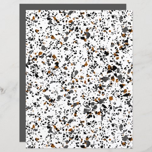 Simple Funky Terrazzo Art Scrapbook Paper