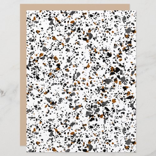 Simple Funky Terrazzo Art Scrapbook Paper