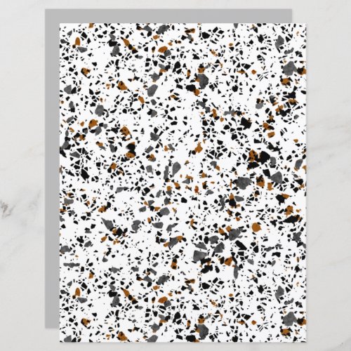 Simple Funky Terrazzo Art Scrapbook Paper