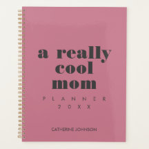 Simple Funny Cool Mom Personalized Blush Pink
