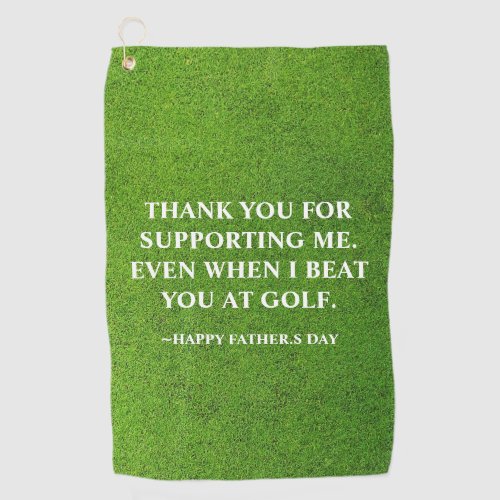 Simple Funny Fathers Day Best golf towels