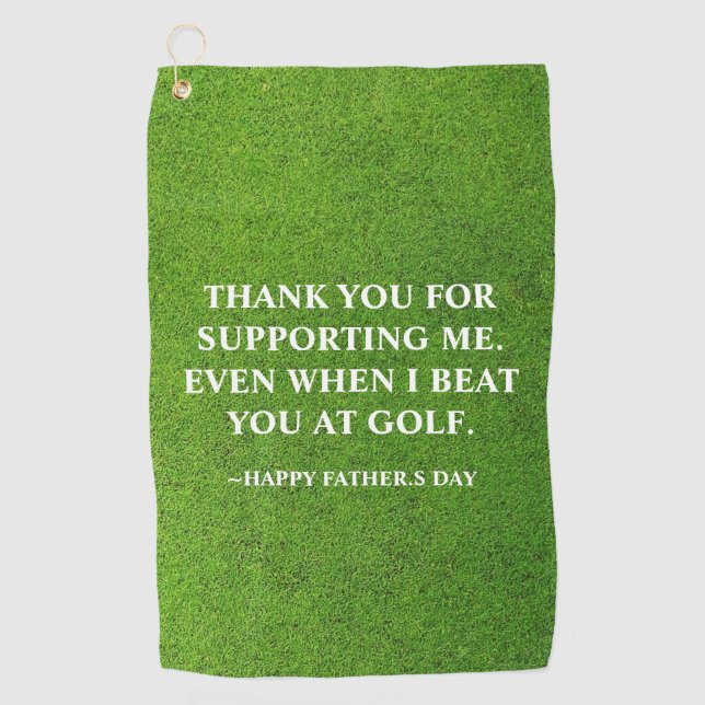 Simple Funny Father's Day Best golf towels (Front)