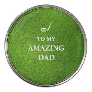 Simple Funny Father's Day Custom Best  Golf Ball Marker