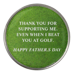 Simple Funny Father's Day golf ball marker