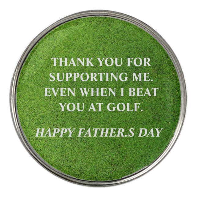 Simple Funny Father's Day golf ball marker (Front)