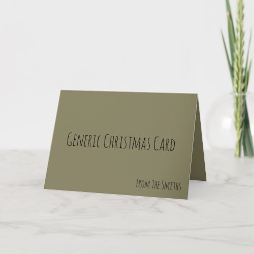 Simple Funny Generic Christmas Card