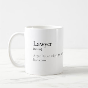 Simple Funny Lawyer Definition Joke Coffee  Mug