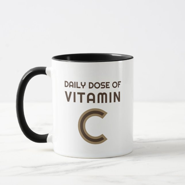 Simple funny quote pun coffee inspired  mug (Left)
