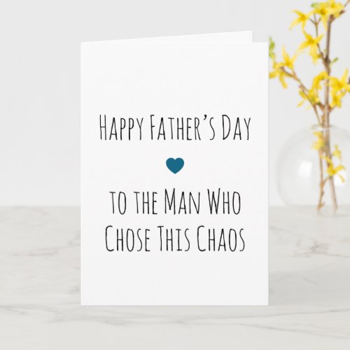 Simple Funny Witty Fathers Day Bonus Dad Greeting Card