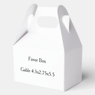 simple Gable 4.5x2.75x5.5 Favor Boxes