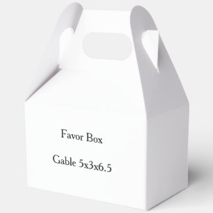 simple Gable 5x3x6.5 Favor Boxes