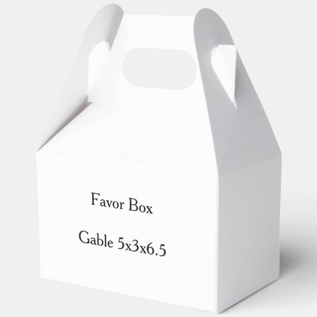 simple Gable 5x3x6.5  Favor Boxes (Back)