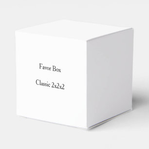 simple Gable Classic 2x2x2 Favor Boxes