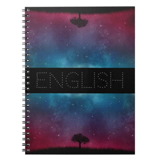 Simple Galaxy Subject Notebook (Front)