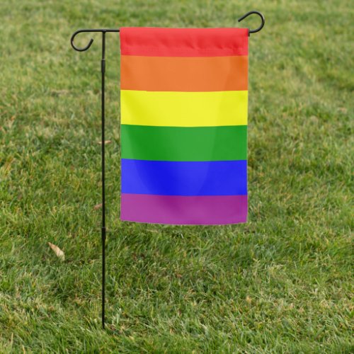 Simple Gay Pride RAINBOW  Garden Flag
