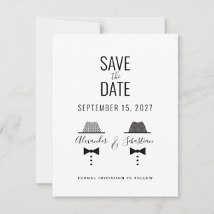 Simple Gay Wedding Save The Date